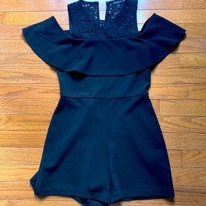 Cold shoulder romper